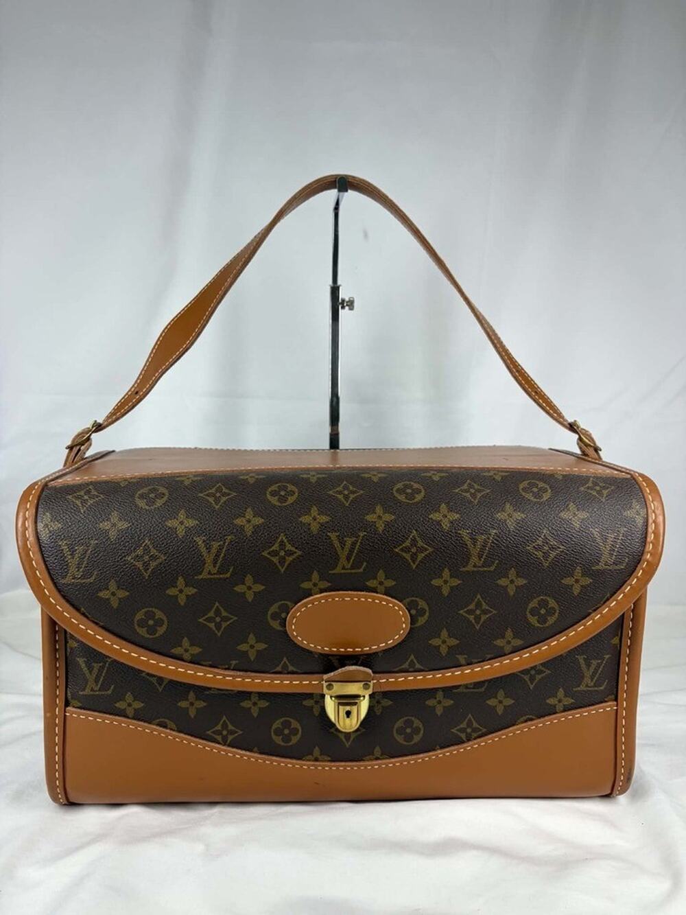 Vintage Louis Vuitton Train Vanity Cosmetic Leather Case Bag SPB-EB 369571